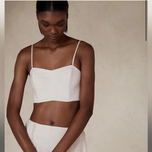 New with tags tweed bustier top